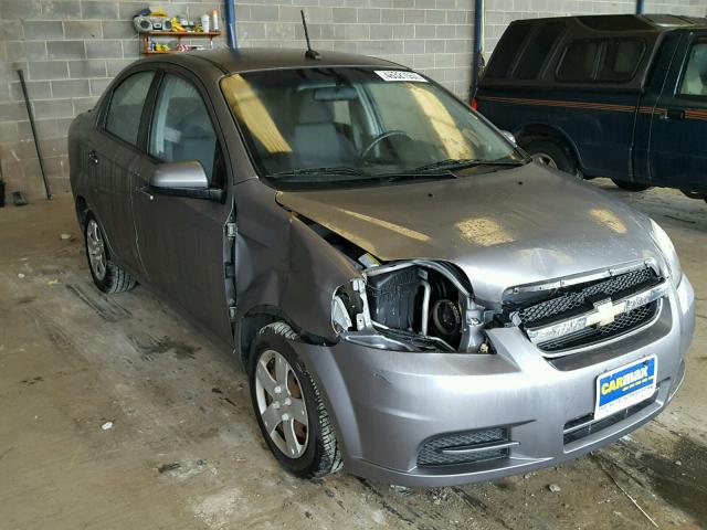 KL1TD5DE5AB050880 - 2010 CHEVROLET AVEO LS GRAY photo 1