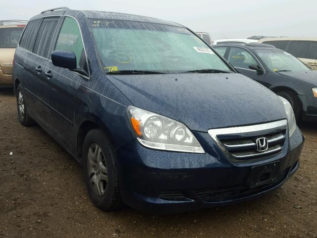 5FNRL38715B133036 - 2005 HONDA ODYSSEY EX BLUE photo 1