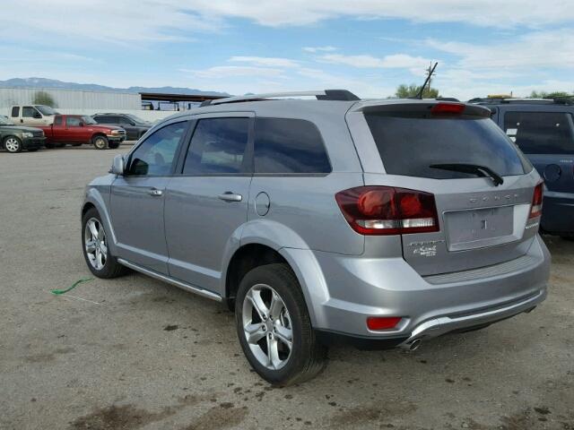 3C4PDCGG4HT548816 - 2017 DODGE JOURNEY CR SILVER photo 3