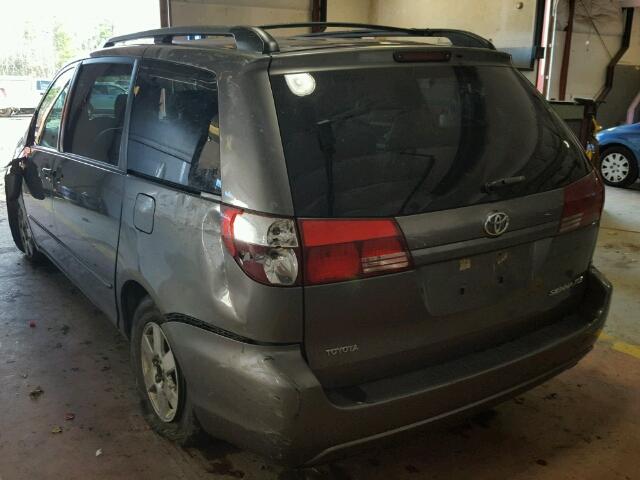 5TDZA22CX4S149008 - 2004 TOYOTA SIENNA XLE GRAY photo 3