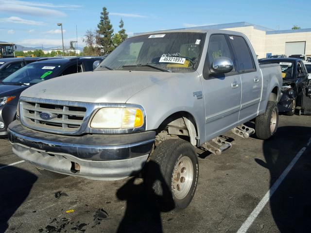 1FTRW07W81KF27919 - 2001 FORD F150 SILVER photo 2