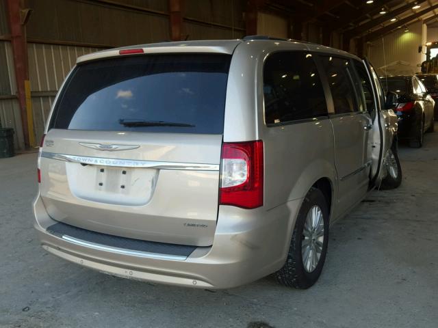 2C4RC1GG2DR778206 - 2013 CHRYSLER TOWN & COU Qızıl foto 4