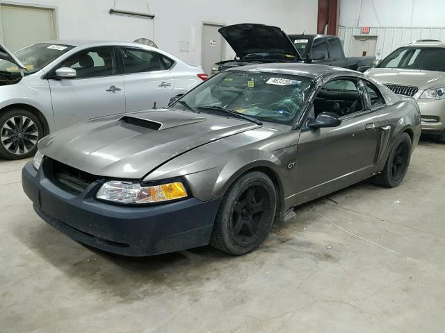 1FAFP42X92F105892 - 2002 FORD MUSTANG GT CHARCOAL photo 2