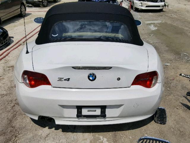4USBU33557LW71429 - 2007 BMW Z4 3.0 WHITE photo 6