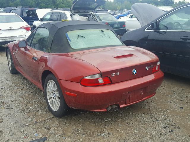 WBACN33401LM01902 - 2001 BMW Z3 2.5 RED photo 3