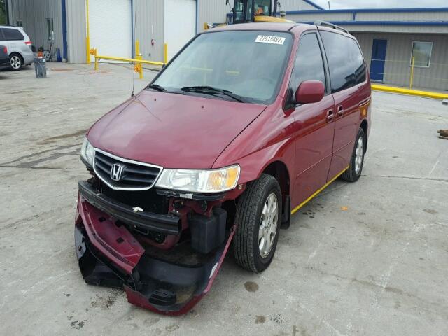 2HKRL18652H524280 - 2002 HONDA ODYSSEY MAROON photo 2