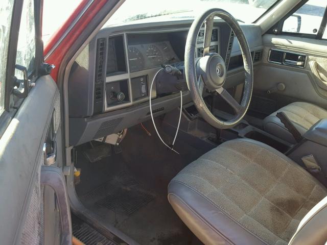 1J4FJ58S4ML589384 - 1992 JEEP CHEROKEE L RED photo 9