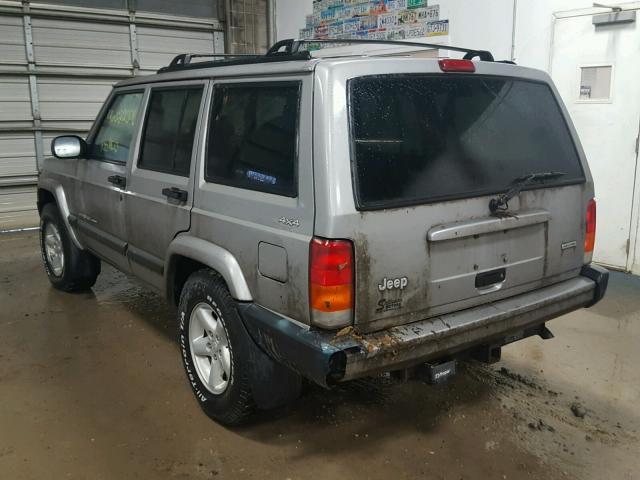 1J4FF48S31L570638 - 2001 JEEP CHEROKEE S SILVER photo 3