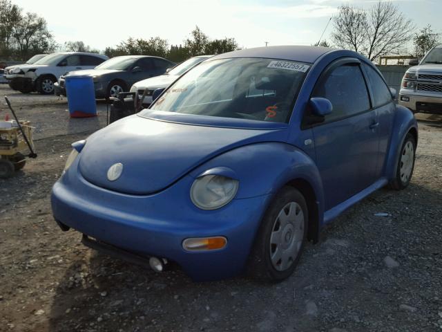 3VWCA21C8XM418261 - 1999 VOLKSWAGEN NEW BEETLE BLUE photo 2