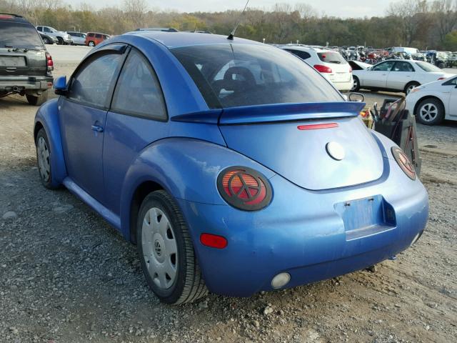 3VWCA21C8XM418261 - 1999 VOLKSWAGEN NEW BEETLE 蓝色 照片 3