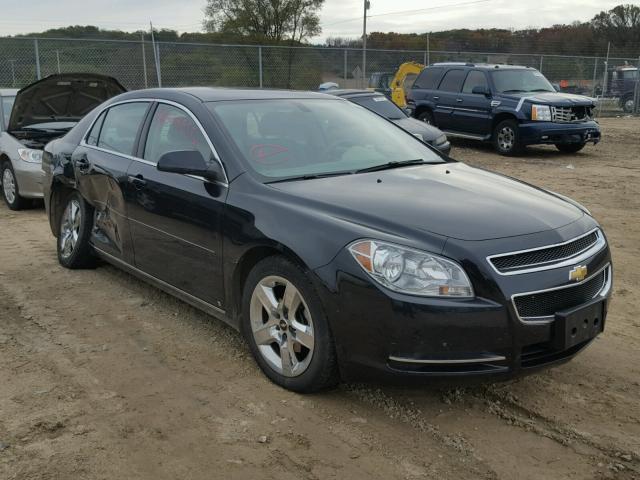 1G1ZH57B594167389 - 2009 CHEVROLET MALIBU 1LT BLACK photo 1