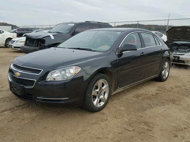 1G1ZH57B594167389 - 2009 CHEVROLET MALIBU 1LT BLACK photo 2