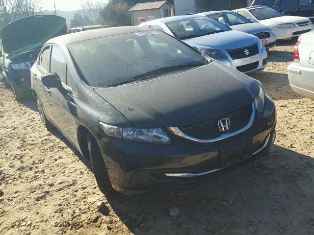 19XFB2F5XDE247977 - 2013 HONDA CIVIC LX BLACK photo 1