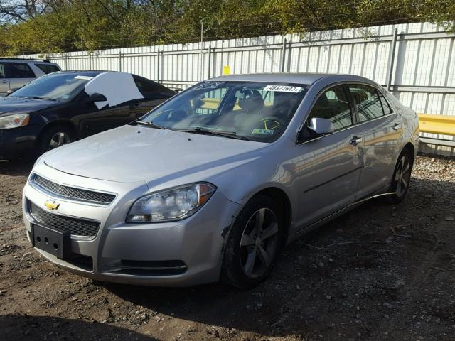 1G1ZC5E08CF256921 - 2012 CHEVROLET MALIBU 1LT SILVER photo 2