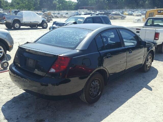1G8AJ52F03Z102165 - 2003 SATURN ION LEVEL BLACK photo 4