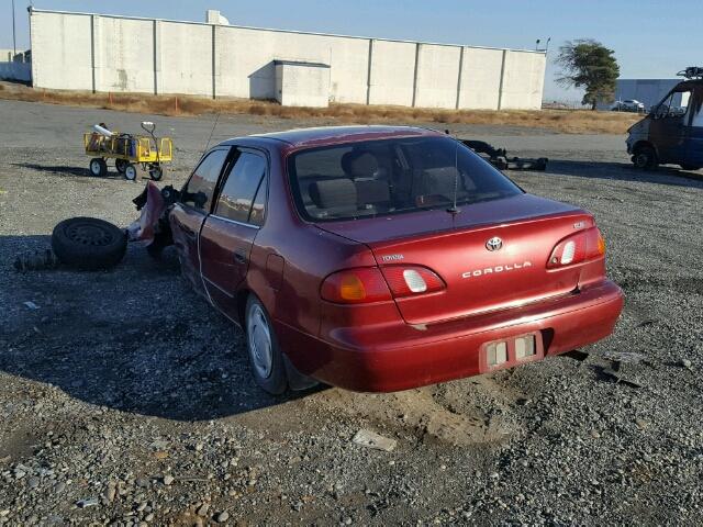 1NXBR12E2YZ352834 - 2000 TOYOTA COROLLA VE MAROON photo 3