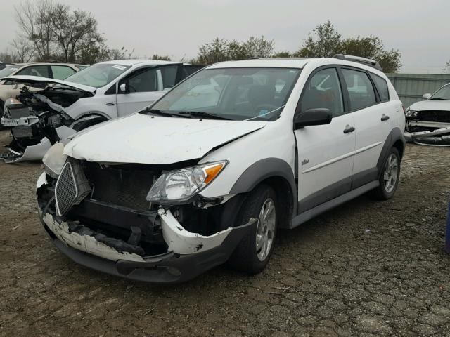 5Y2SL65848Z401303 - 2008 PONTIAC VIBE WHITE photo 2