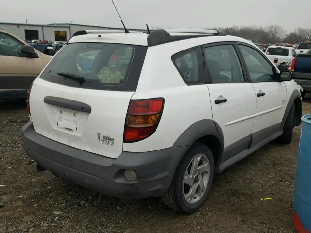 5Y2SL65848Z401303 - 2008 PONTIAC VIBE WHITE photo 4