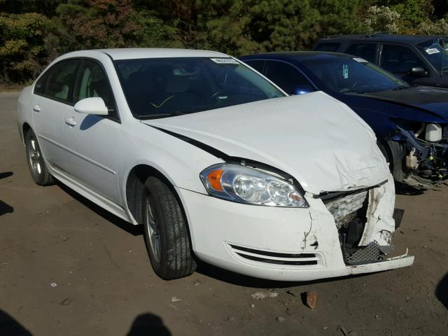 2G1WF5E33C1160870 - 2012 CHEVROLET IMPALA LS WHITE photo 2