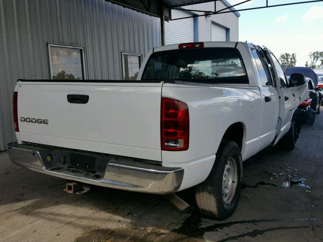 1D7HA18K64J249114 - 2004 DODGE RAM 1500 S WHITE photo 4