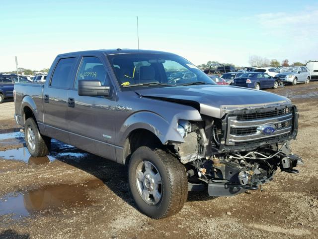 1FTFW1ET9EKF97811 - 2014 FORD F150 SUPER GRAY photo 1