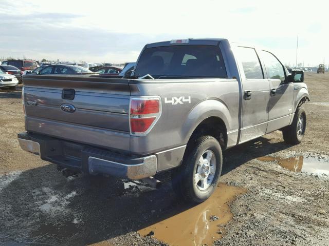 1FTFW1ET9EKF97811 - 2014 FORD F150 SUPER GRAY photo 4