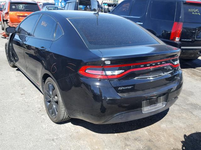 1C3CDFFA7GD822127 - 2016 DODGE DART SXT S BLACK photo 3