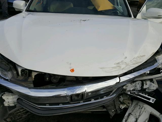 1HGCR2F75GA012864 - 2016 HONDA ACCORD EX WHITE photo 7