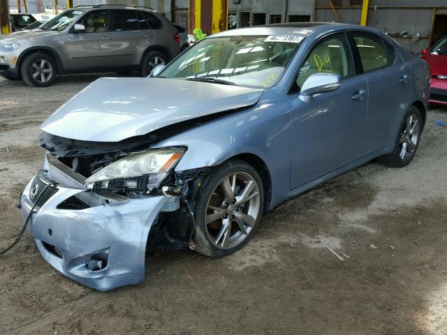 JTHBK262492093192 - 2009 LEXUS IS 250 BLUE photo 2