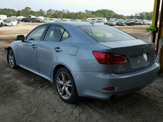 JTHBK262492093192 - 2009 LEXUS IS 250 BLUE photo 3