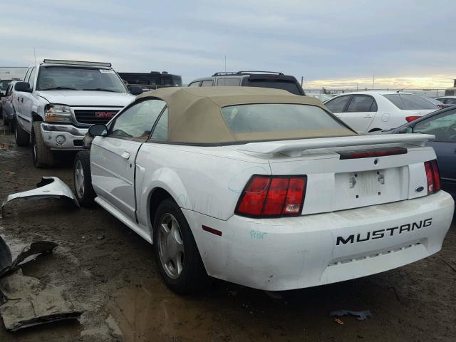 1FAFP44403F431746 - 2003 FORD MUSTANG WHITE photo 3