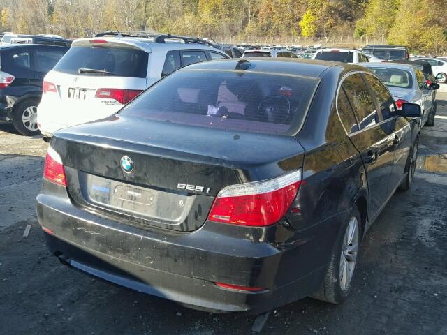 WBANV13579C156341 - 2009 BMW 528 XI BLACK photo 4