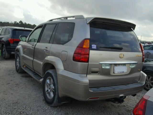 JTJBT20X540025990 - 2004 LEXUS GX 470 GOLD photo 3