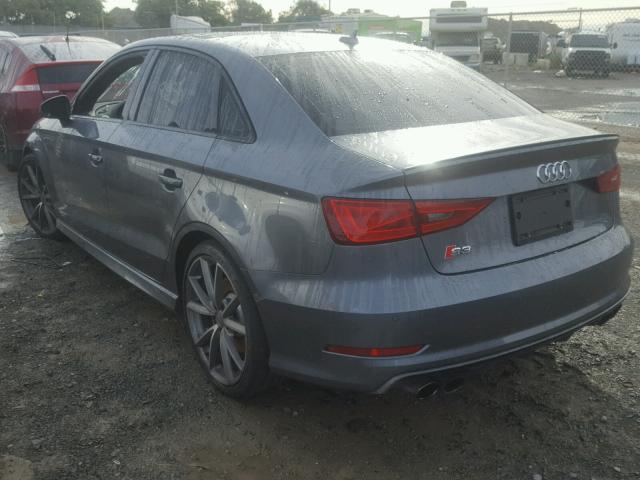 WAUB1GFF5G1077233 - 2016 AUDI S3 PREMIUM GRAY photo 3