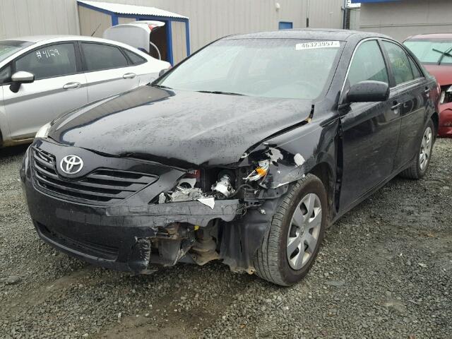 4T1BE46K49U317050 - 2009 TOYOTA CAMRY BASE BLACK photo 2