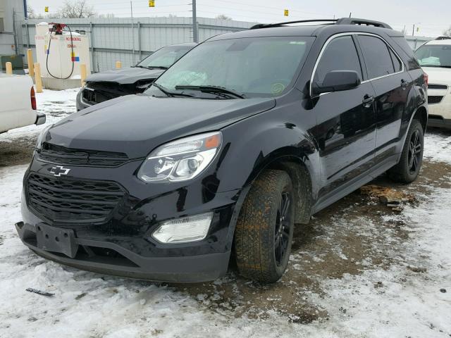 2GNFLFEK4H6107125 - 2017 CHEVROLET EQUINOX LT BLACK photo 2