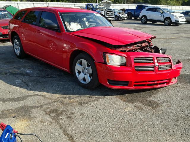 2D4FV47T38H148303 - 2008 DODGE MAGNUM RED photo 1