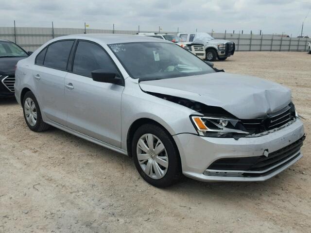 3VW2K7AJXFM413338 - 2015 VOLKSWAGEN JETTA BASE SILVER photo 1
