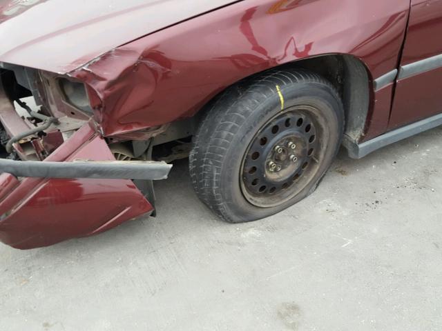 2G1WF55K029270363 - 2002 CHEVROLET IMPALA RED photo 9