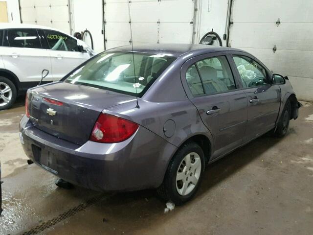 1G1AK55F367808067 - 2006 CHEVROLET COBALT LS PURPLE photo 4