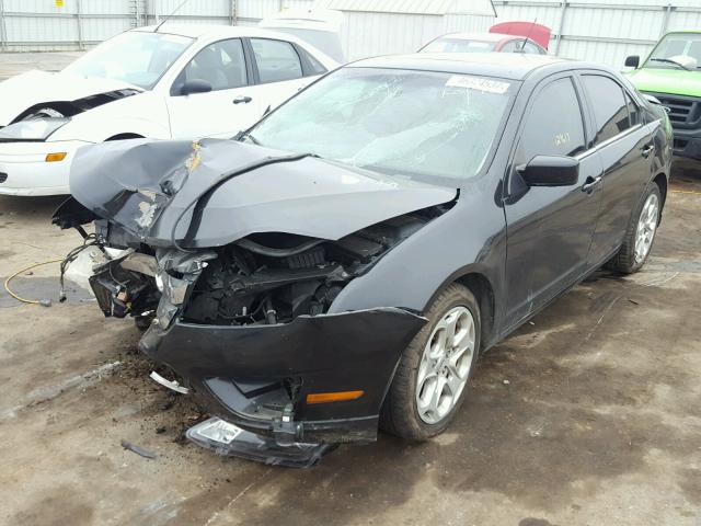 3FAHP0HA1BR164345 - 2011 FORD FUSION SE BLACK photo 2