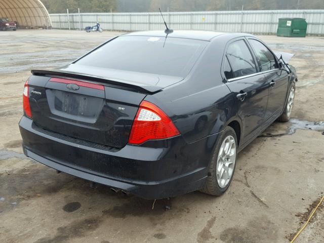 3FAHP0HA1BR164345 - 2011 FORD FUSION SE BLACK photo 4