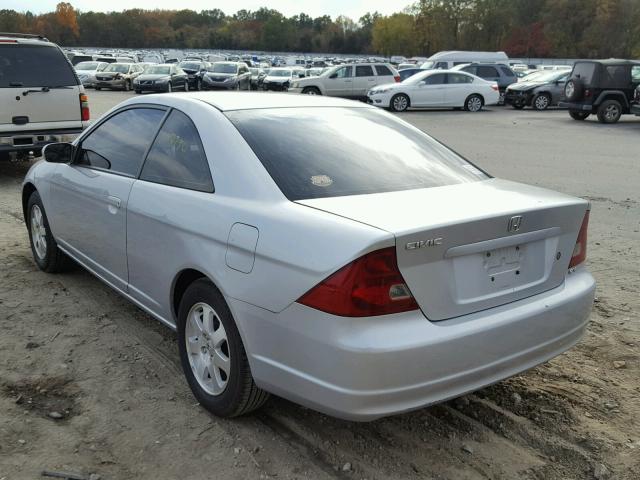 1HGEM22963L076053 - 2003 HONDA CIVIC EX SILVER photo 3