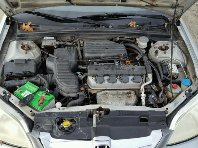 1HGEM22963L076053 - 2003 HONDA CIVIC EX SILVER photo 7