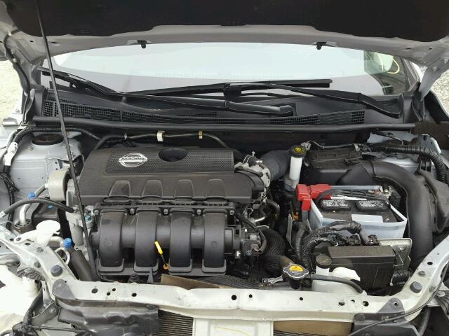 3N1AB7AP8DL562825 - 2013 NISSAN SENTRA S SILVER photo 7