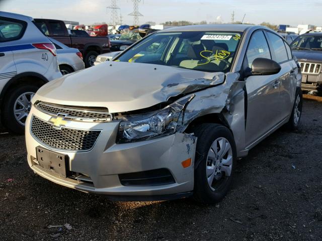 1G1PA5SH7D7255214 - 2013 CHEVROLET CRUZE LS TAN photo 2