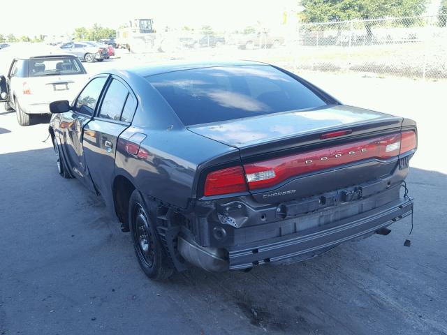 2C3CDXBG3DH638608 - 2013 DODGE CHARGER SE BLACK photo 3