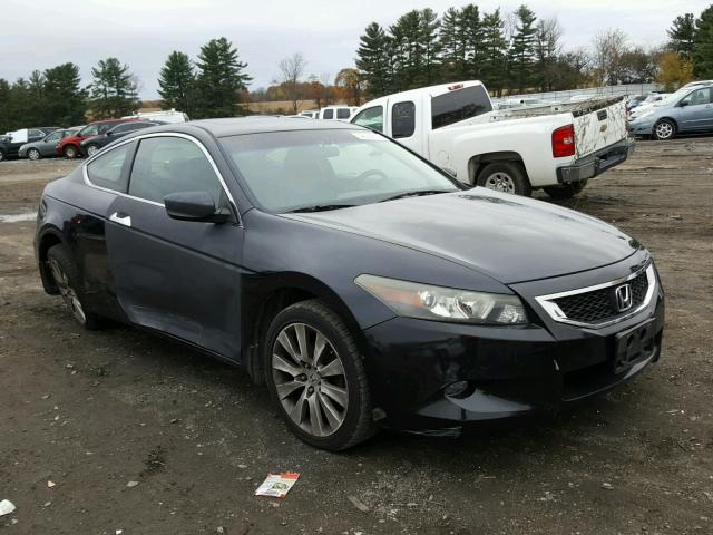 1HGCS22838A017744 - 2008 HONDA ACCORD EXL BLACK photo 1