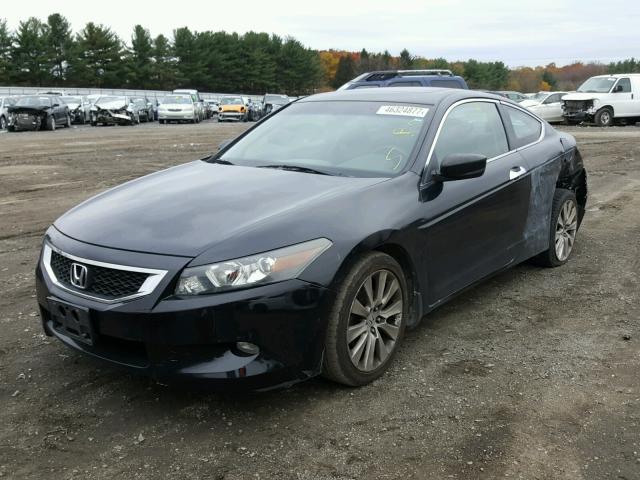 1HGCS22838A017744 - 2008 HONDA ACCORD EXL BLACK photo 2