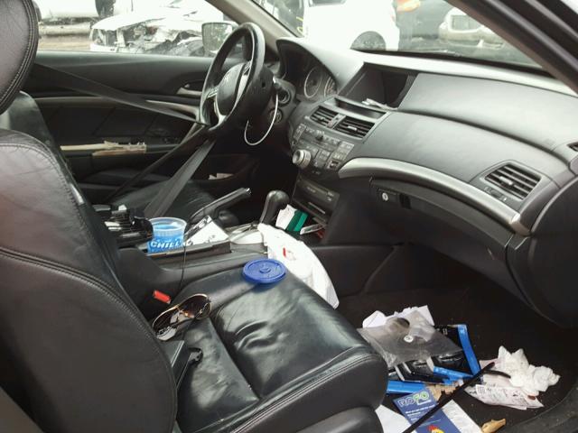 1HGCS22838A017744 - 2008 HONDA ACCORD EXL BLACK photo 5